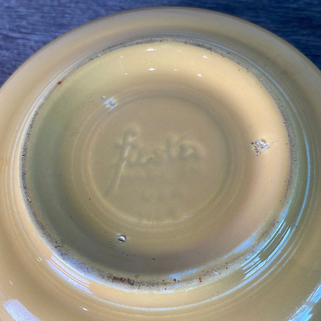 Original Fiestaware Dessert Bowl Antique Yellow Fiesta ware