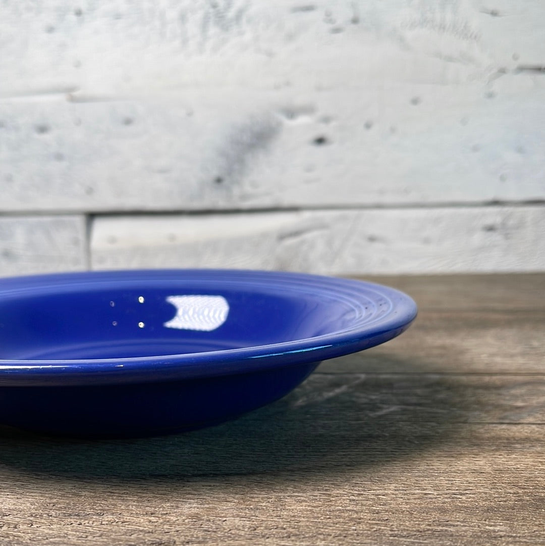Vintage Fiestaware Cobalt Rim Soup Bowl