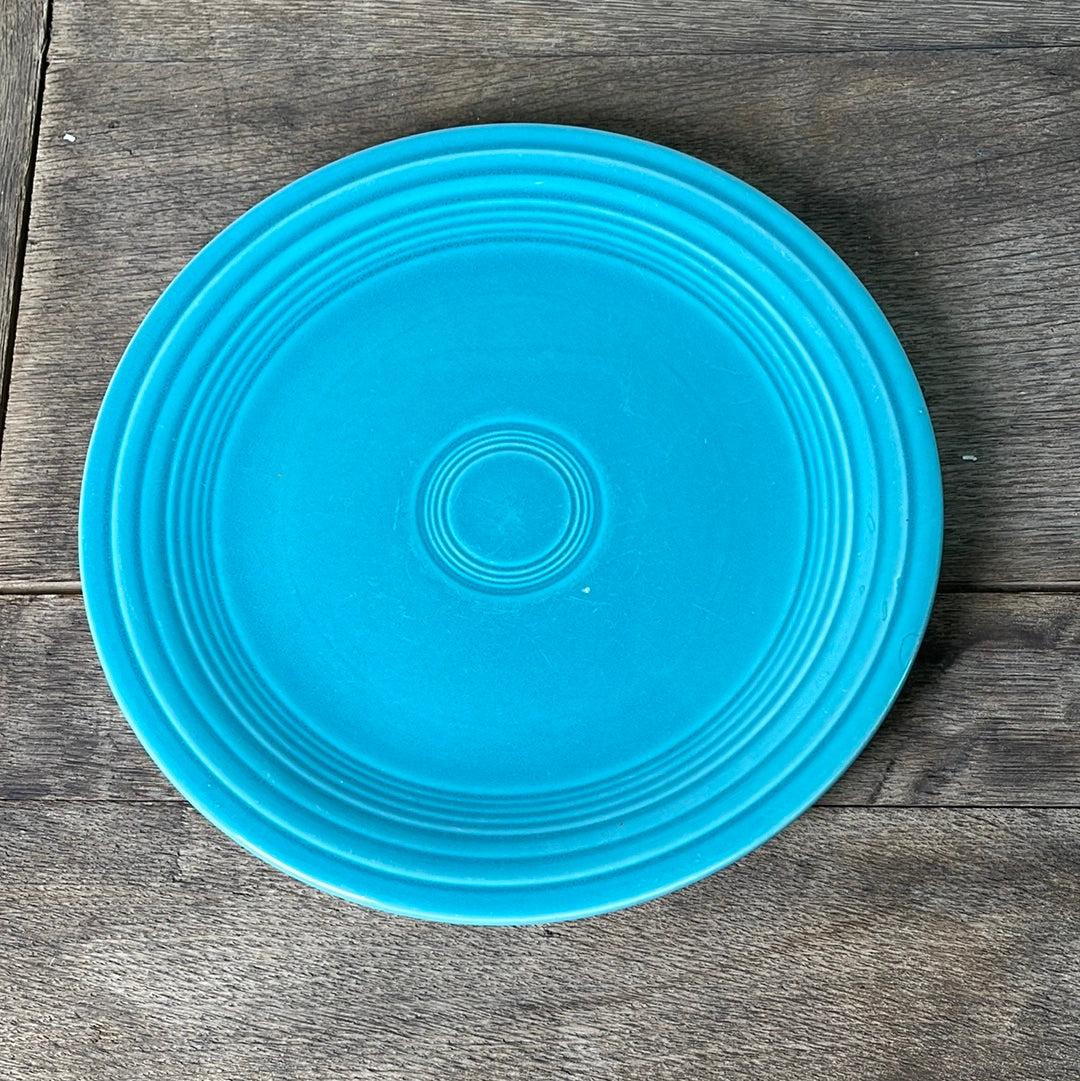Vintage Fiestaware Turquoise 9.5” Luncheon Plate Fiesta ware