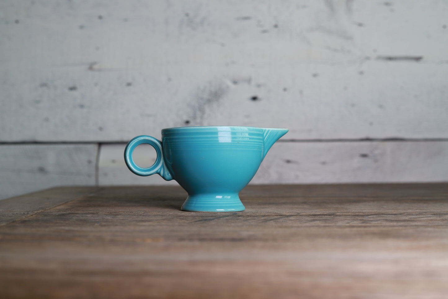 Fiestaware Turquoise Ring Handle Creamer