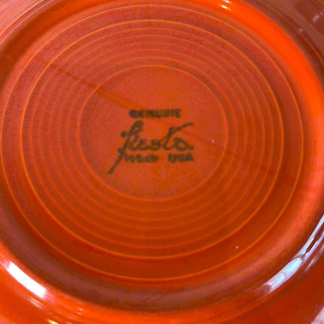 Vintage Fiestaware Original Red 9.5” Luncheon Plate