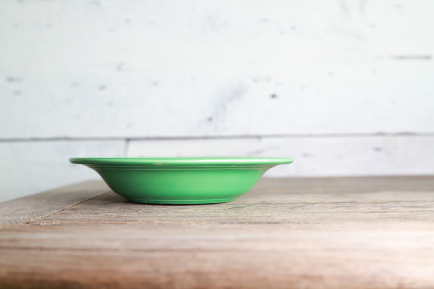 Vintage Fiestaware Light Green Rim Soup Bowl