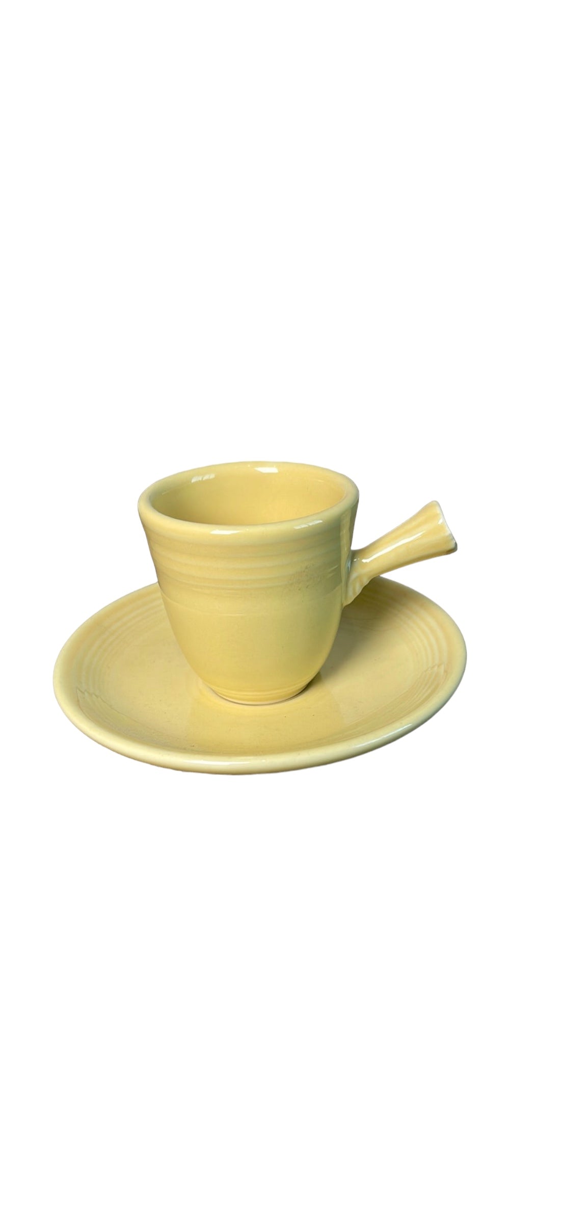 Fiestaware Stick Handle Demitasse Cup & Saucer Set