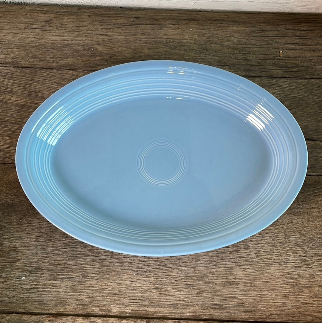 Periwinkle Oval Serving Platter Fiestaware