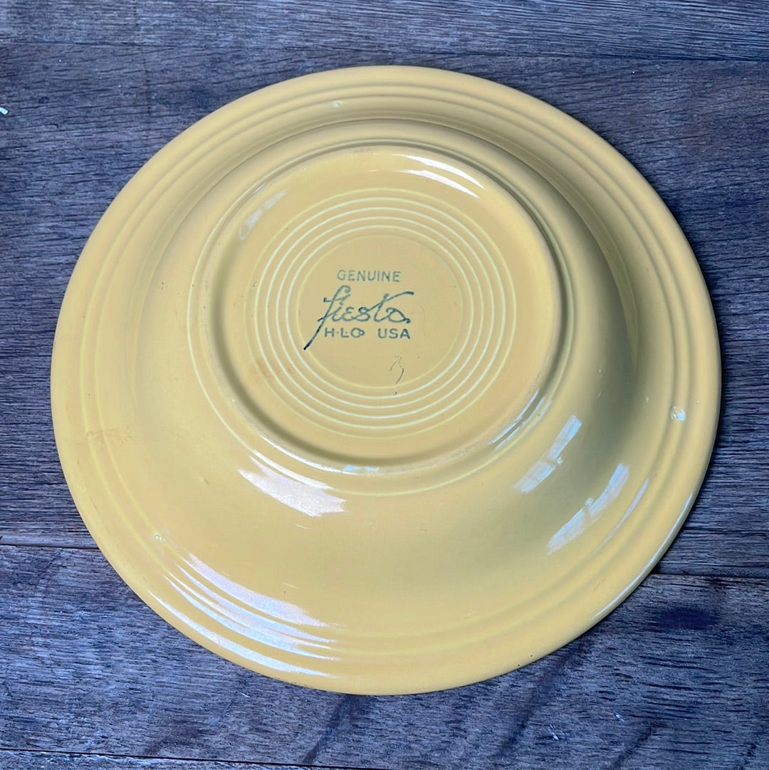 Vintage Fiestaware Antique Gold Rim Soup Bowl