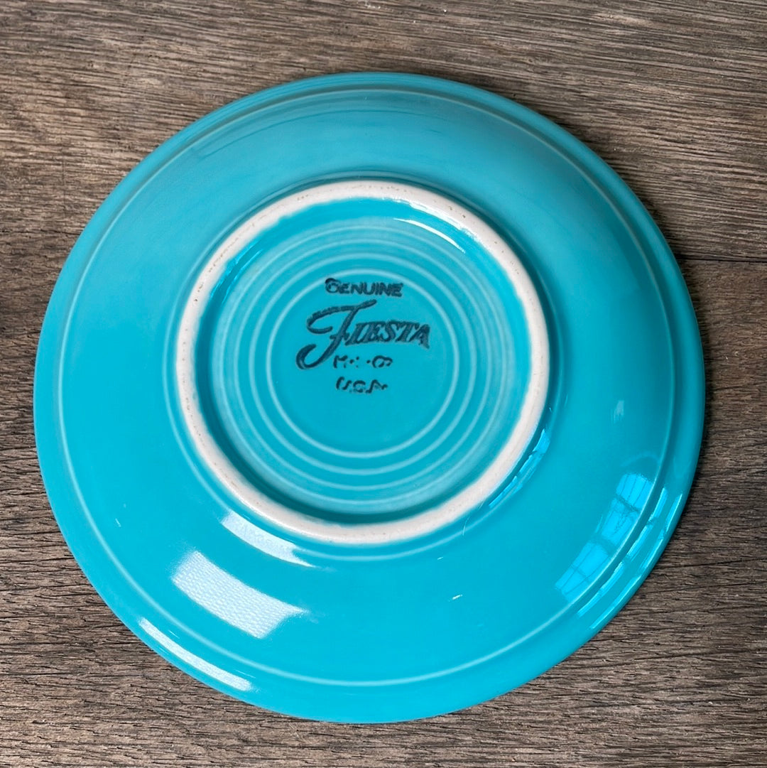 Turquoise Fiestaware Cup and Saucer