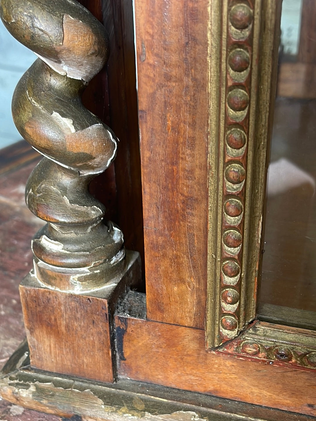 French Display Case Wood and Clear