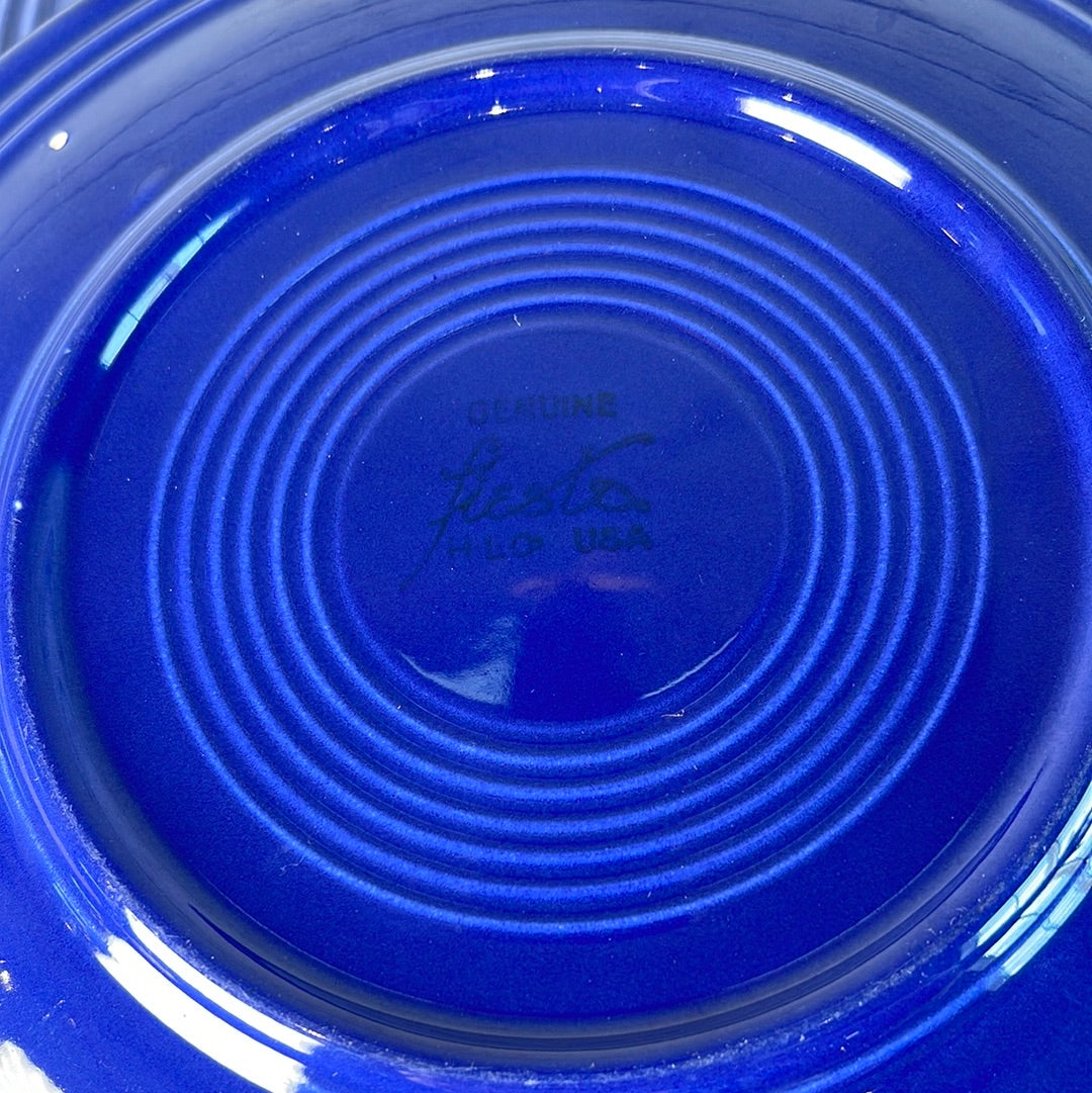Vintage Fiestaware Cobalt Luncheon Plate