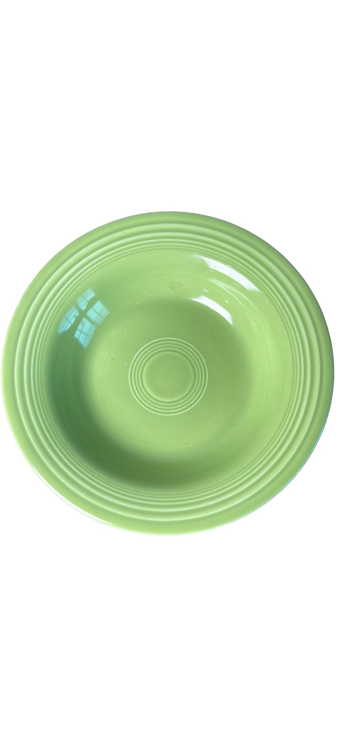 Vintage Fiestaware Chartreuse Rim Soup Bowl