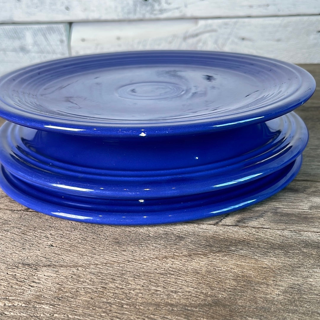 Vintage Fiestaware Cobalt Luncheon Plate