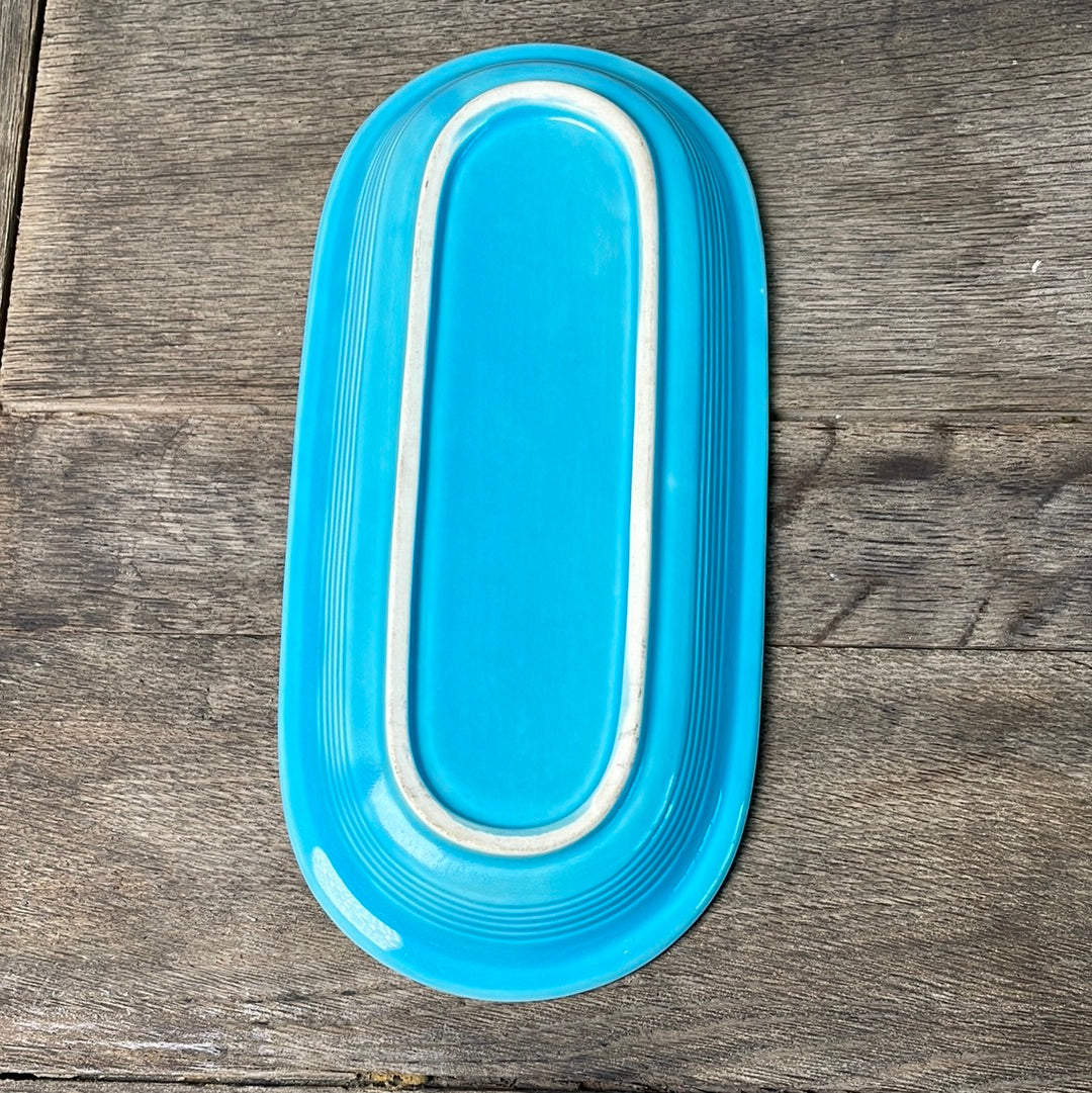 Vintage Turquoise Fiestaware Utility Tray