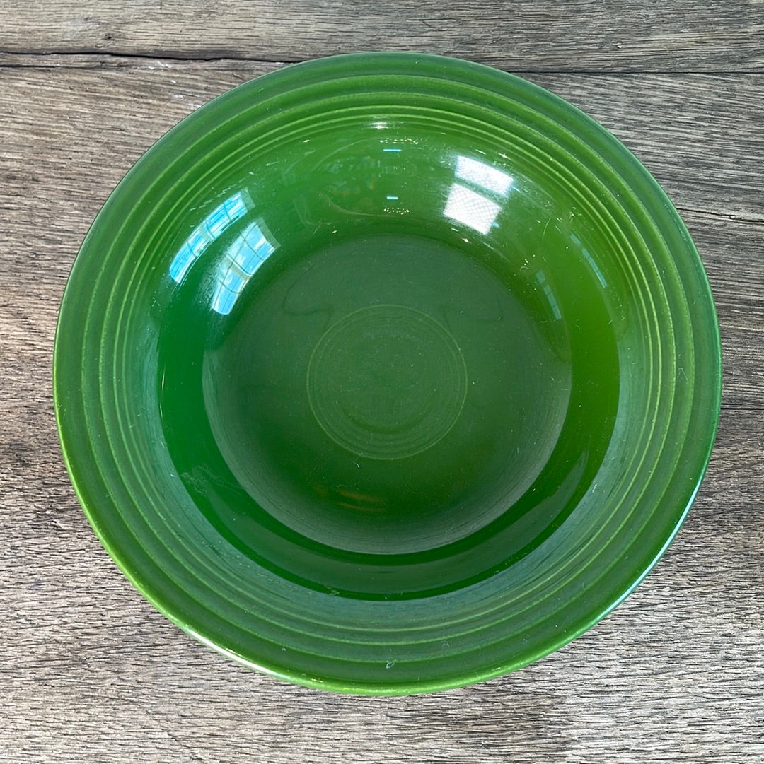 Original Fiestaware Forest Green Flat Rimmed Soup Bowl