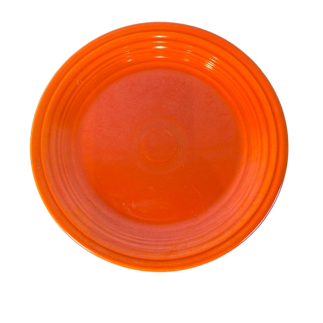 Vintage Fiestaware Original Red 9.5” Luncheon Plate