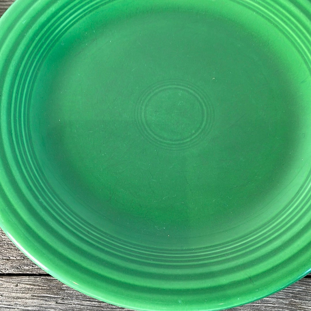 Vintage Fiestaware Medium Green Dinner Plate 10 3/8”