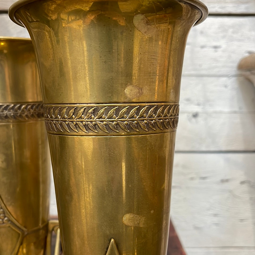 Trench Art Vase from Shell Casings