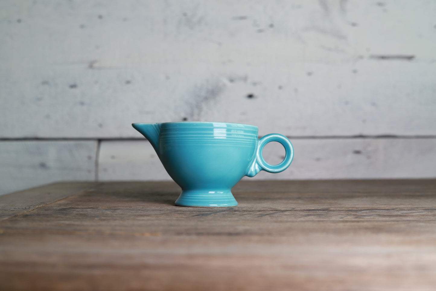 Fiestaware Turquoise Ring Handle Creamer