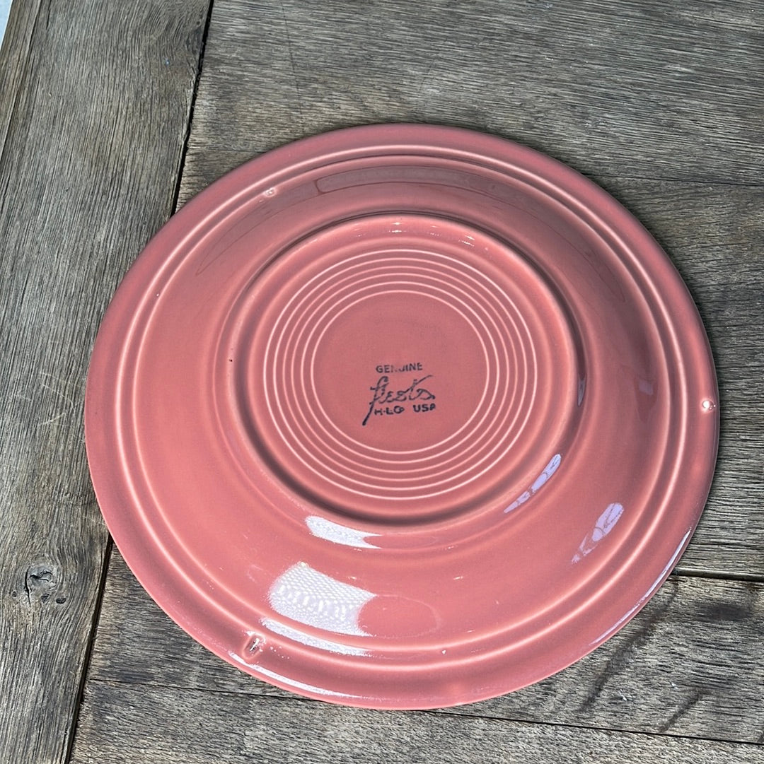 Vintage Fiestaware Rose Dinner Plate 10.25”