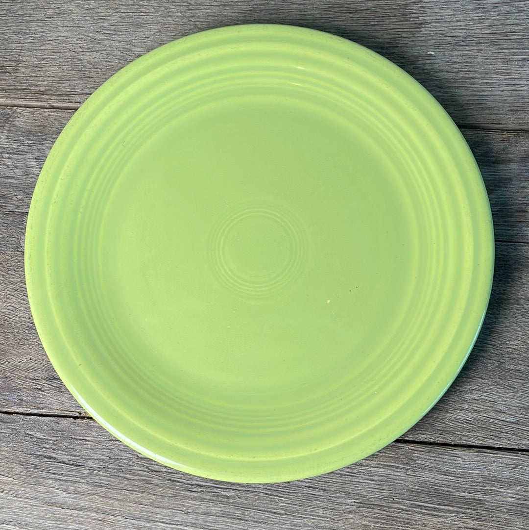 Vintage Fiestaware Chartreuse 9.5” Luncheon Plate