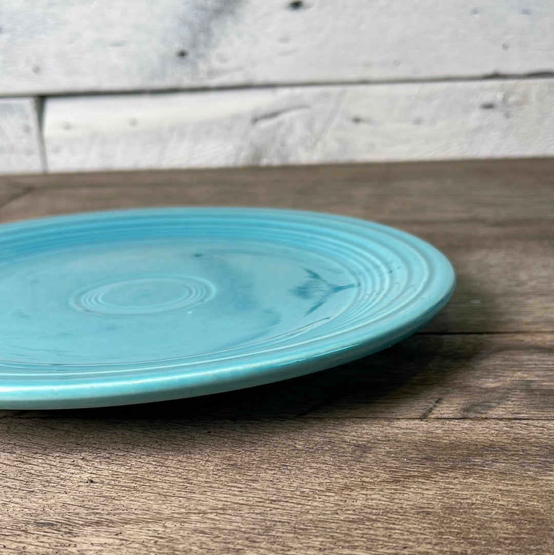 Vintage Fiestaware Turquoise 9.5” Luncheon Plate Fiesta ware