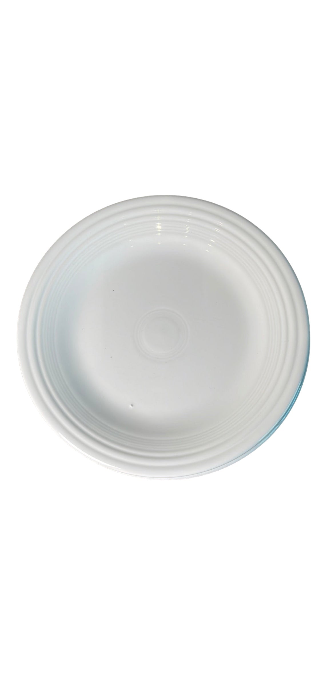 Fiesta Ware White Dinner Plate Homer Laughlin Fiestaware 10.5" Diameter