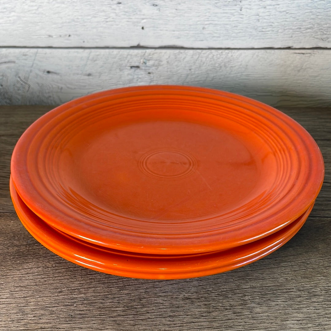 Vintage Fiestaware Original Red Dinner Plate 10 3/8”