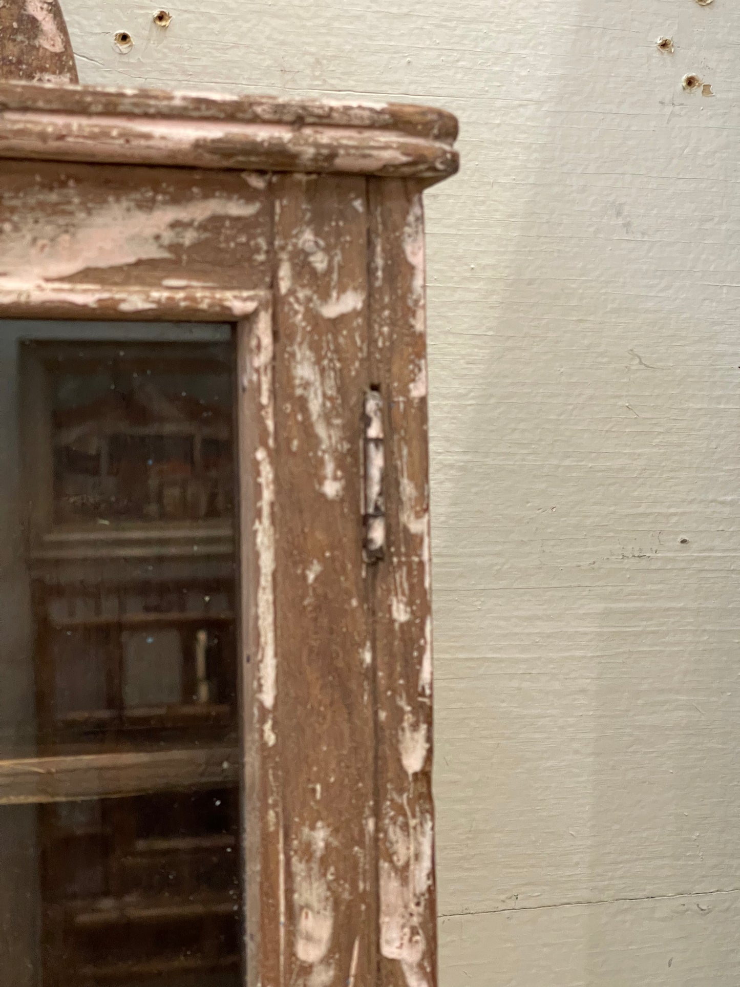 Shelf with Mirror and Towel Bar