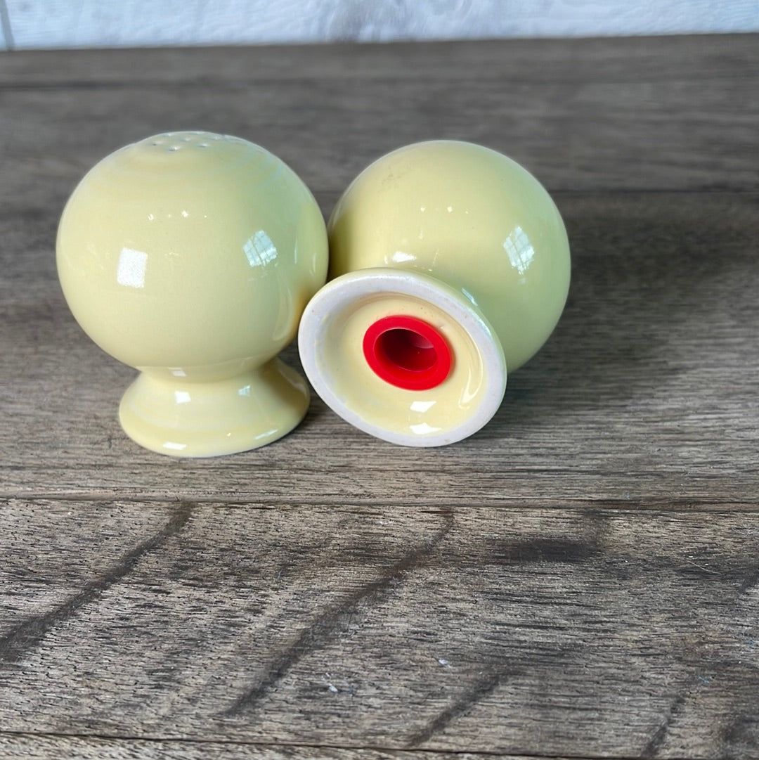 Vintage Homer Laughlin Fiestaware Salt and Pepper Ball Shakers