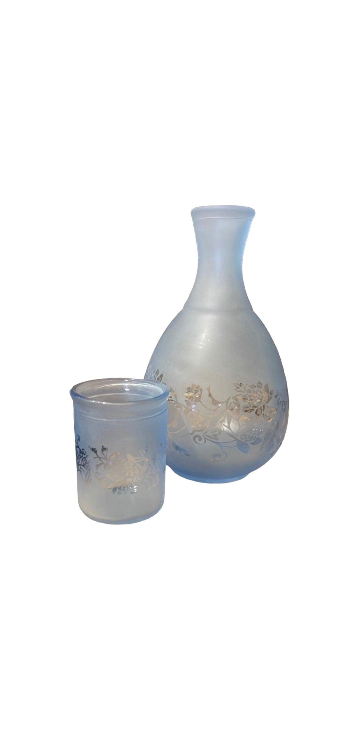 Blue Glass Pitcher