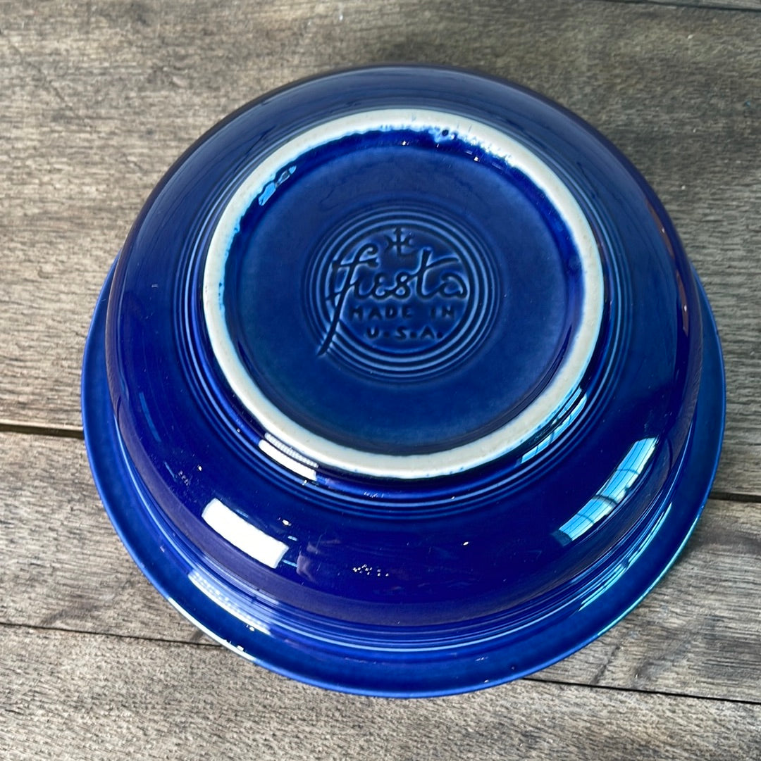 Homer Laughlin Fiestaware Cobalt Blue Vegetable Bowl from the 1980s