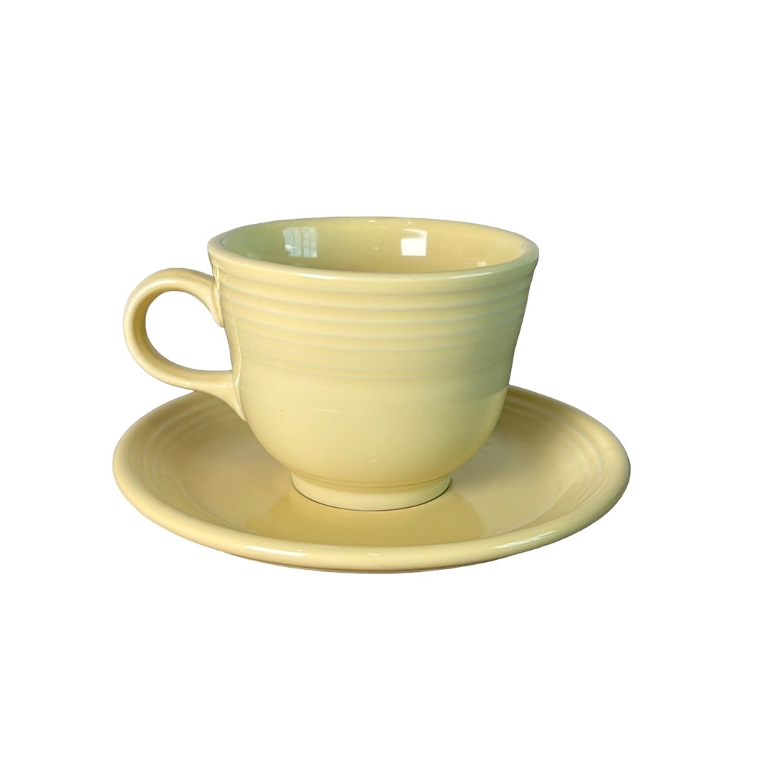 Fiesta ware 1987 Yellow Cup & Saucer