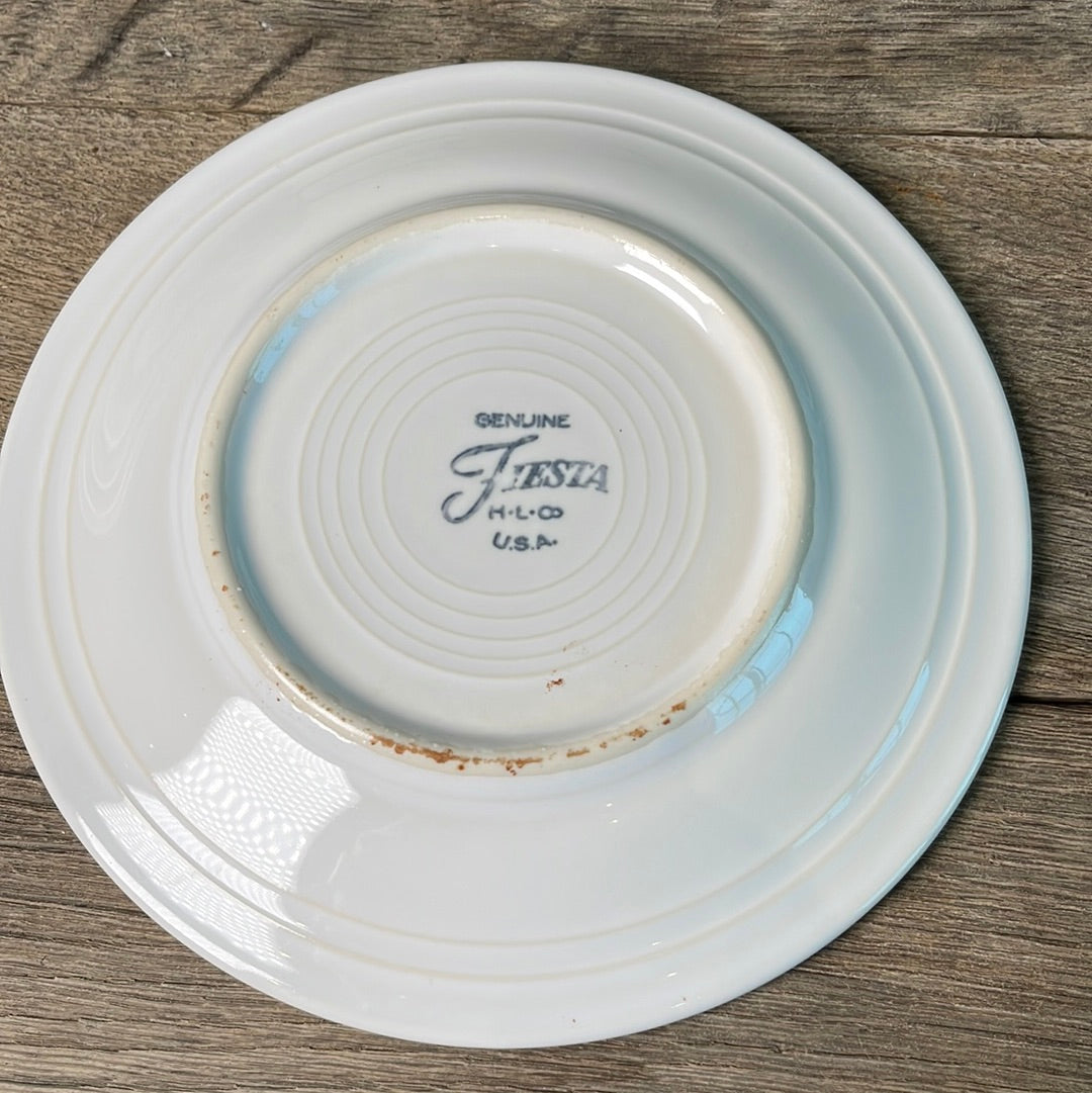 Fiesta ware White 7 1/8 Small Plate