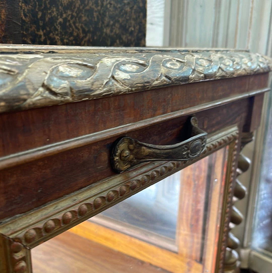 French Display Case Wood and Clear