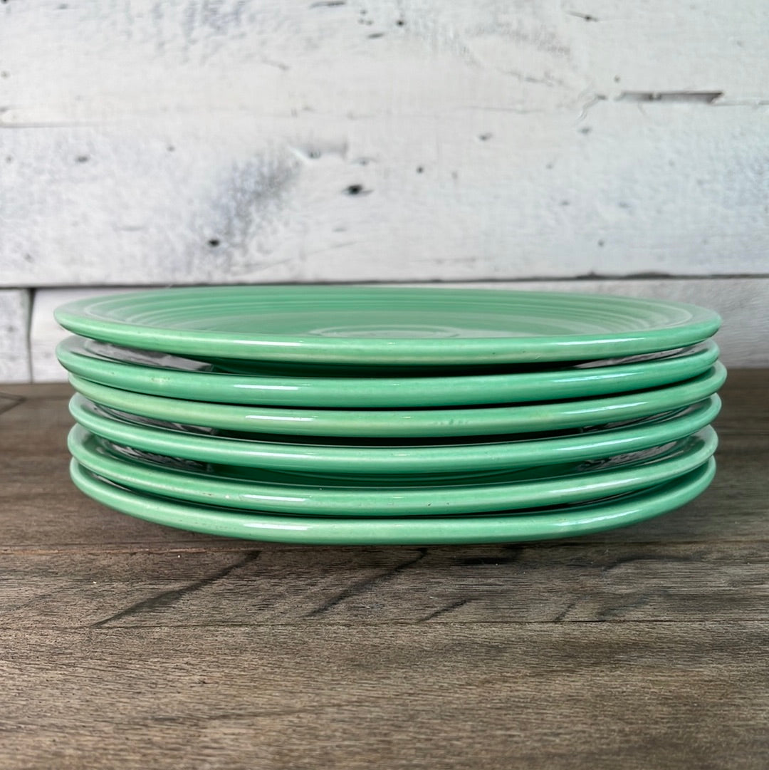 Vintage Fiestaware Green Luncheon Plate Homer Laughlin Fiestaware 9.5" Diameter