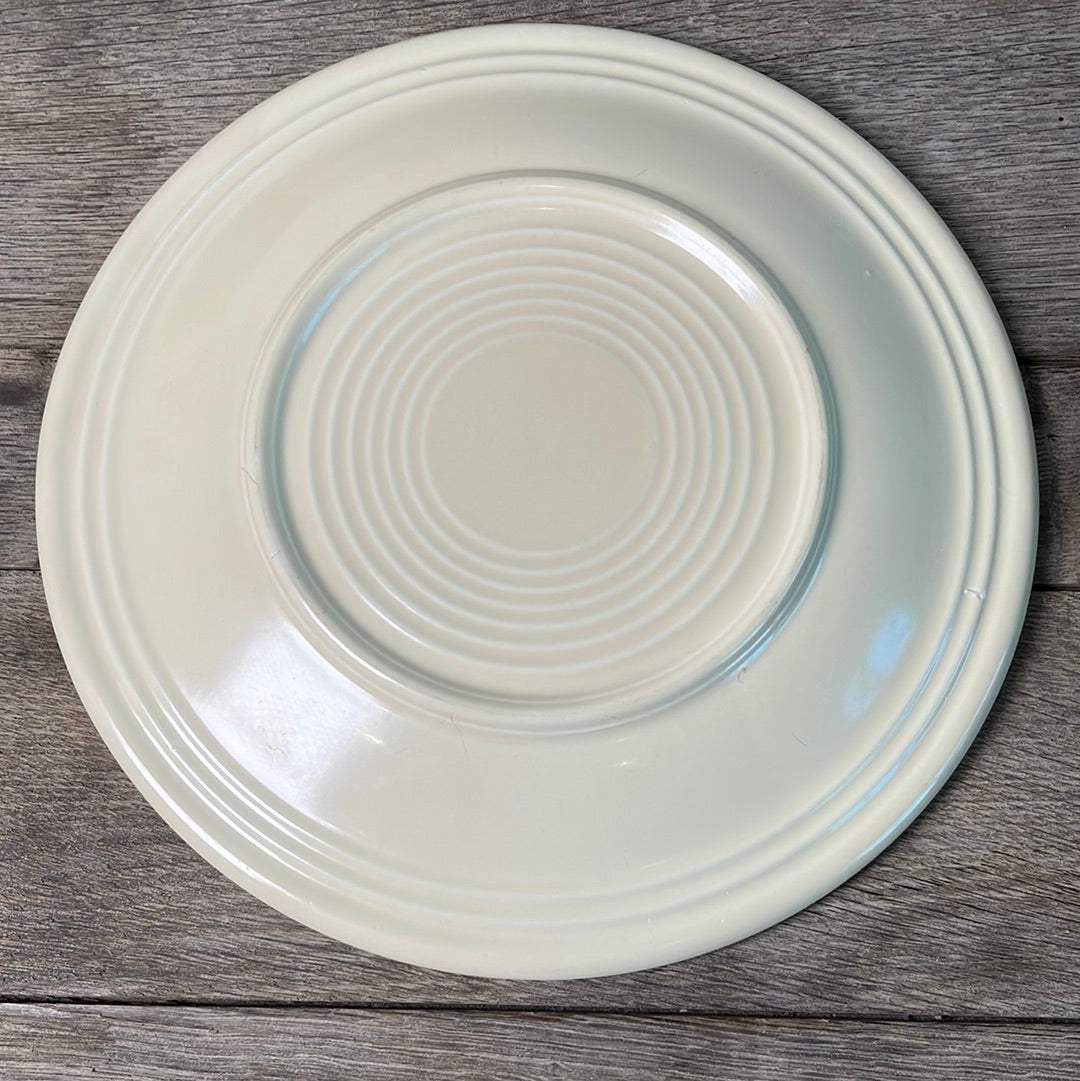 Vintage Fiestaware Ivory Dinner Plate Homer Laughlin Fiestaware 10.5" Diameter