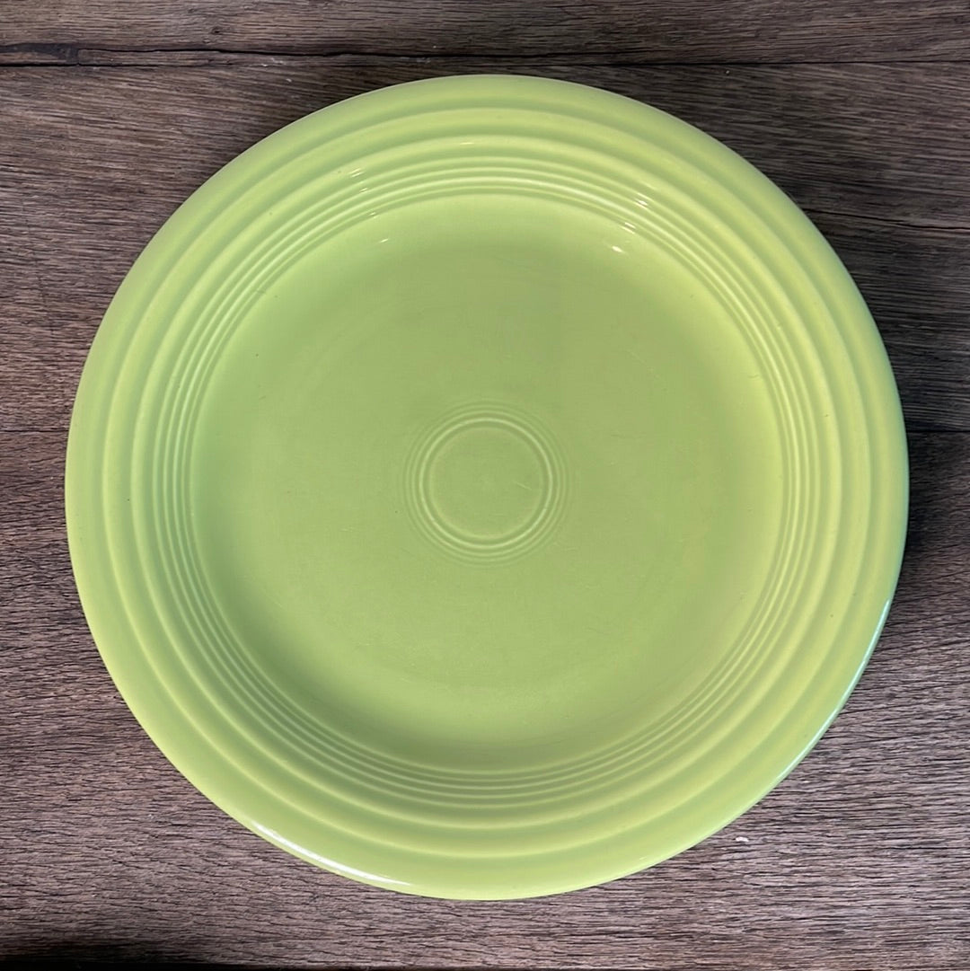 Vintage Fiestaware Chartreuse Dinner Plate 10 3/8”