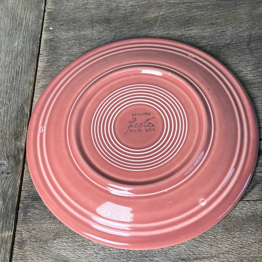 Original Vintage Rose Fiestaware Luncheon Plate