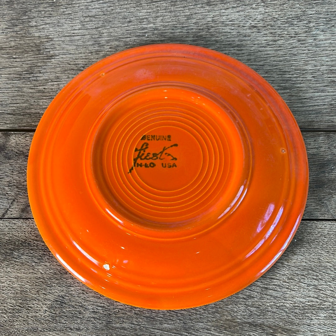 Original Fiestaware Red 7 3/8 Bread or Salad Plate