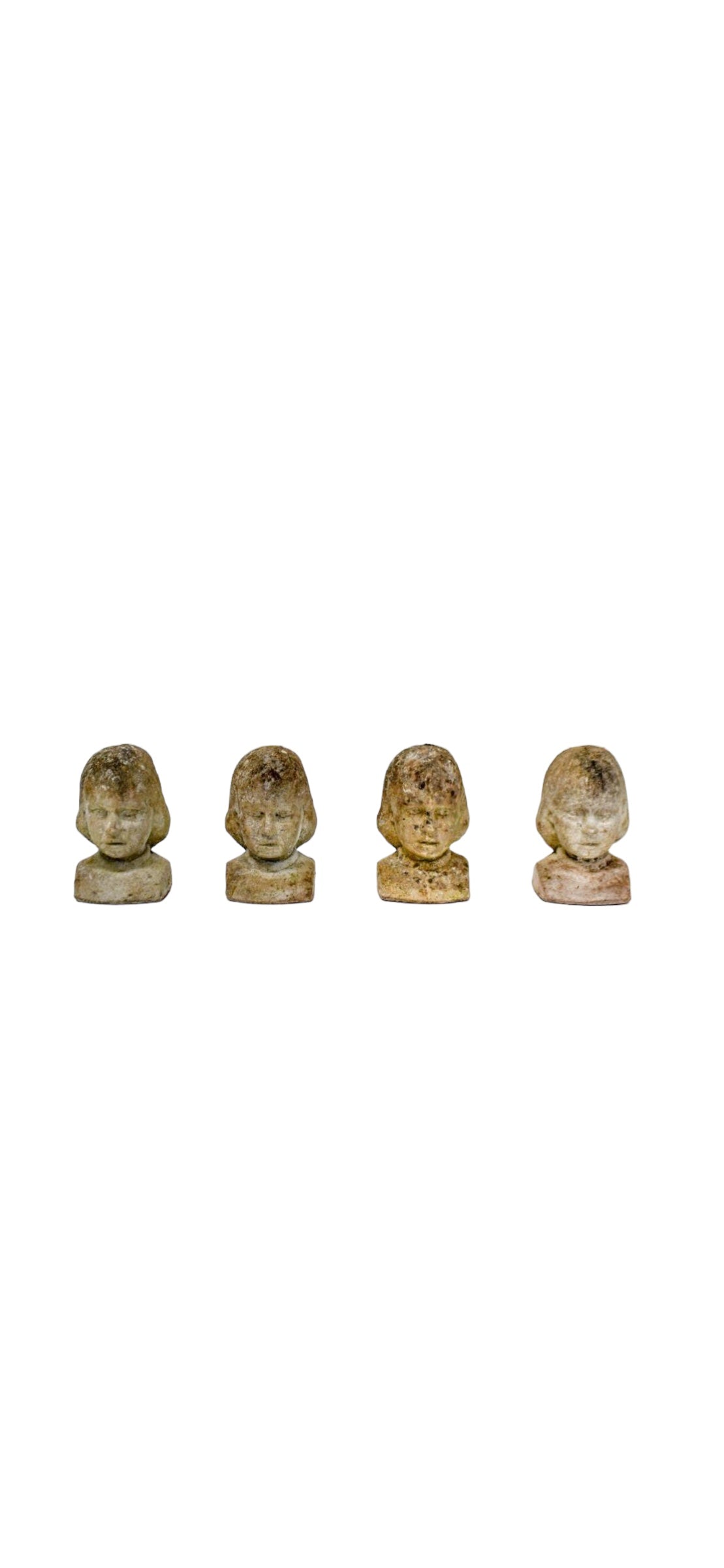 Concrete Girl Garden Busts