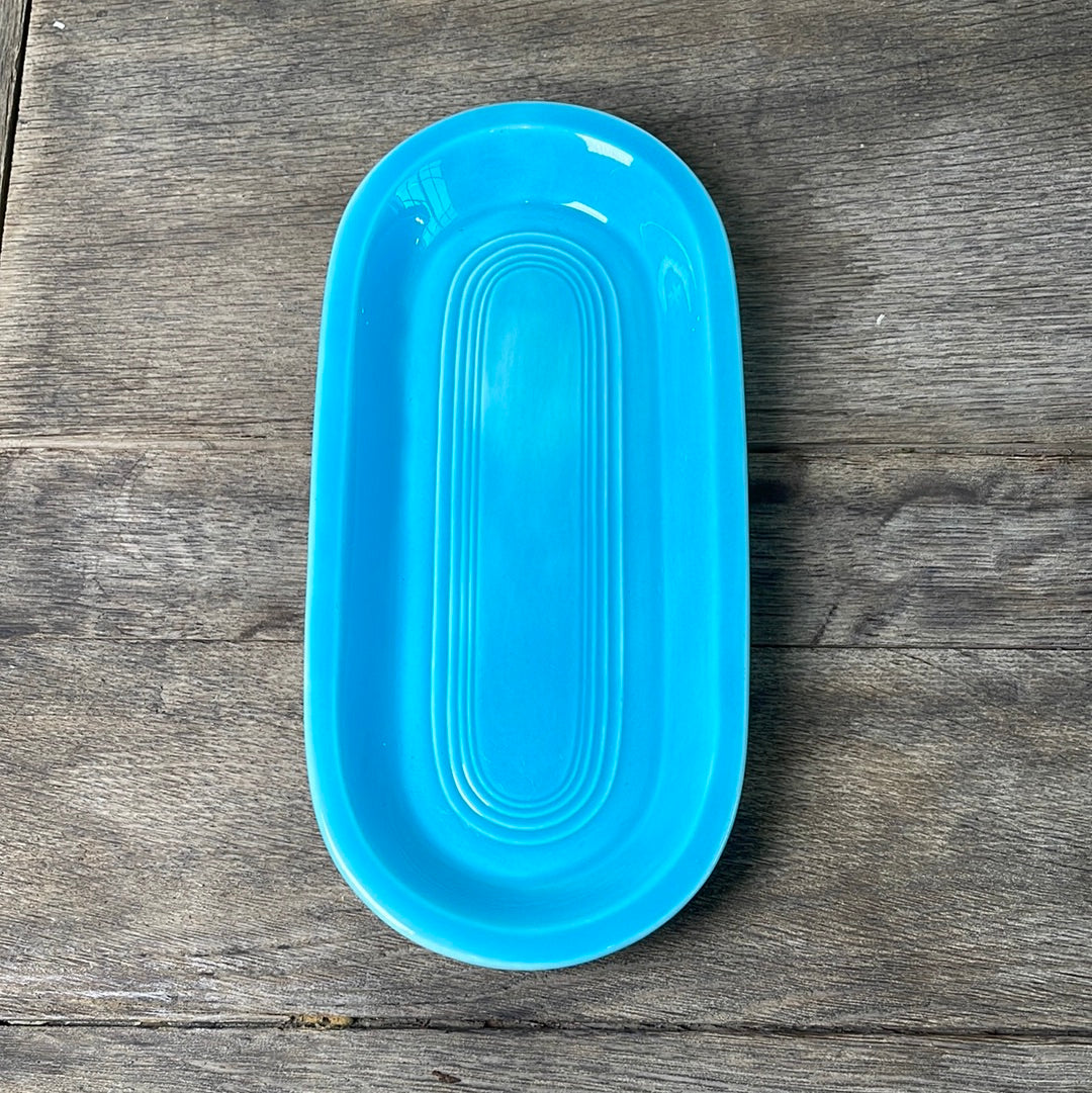 Vintage Turquoise Fiestaware Utility Tray