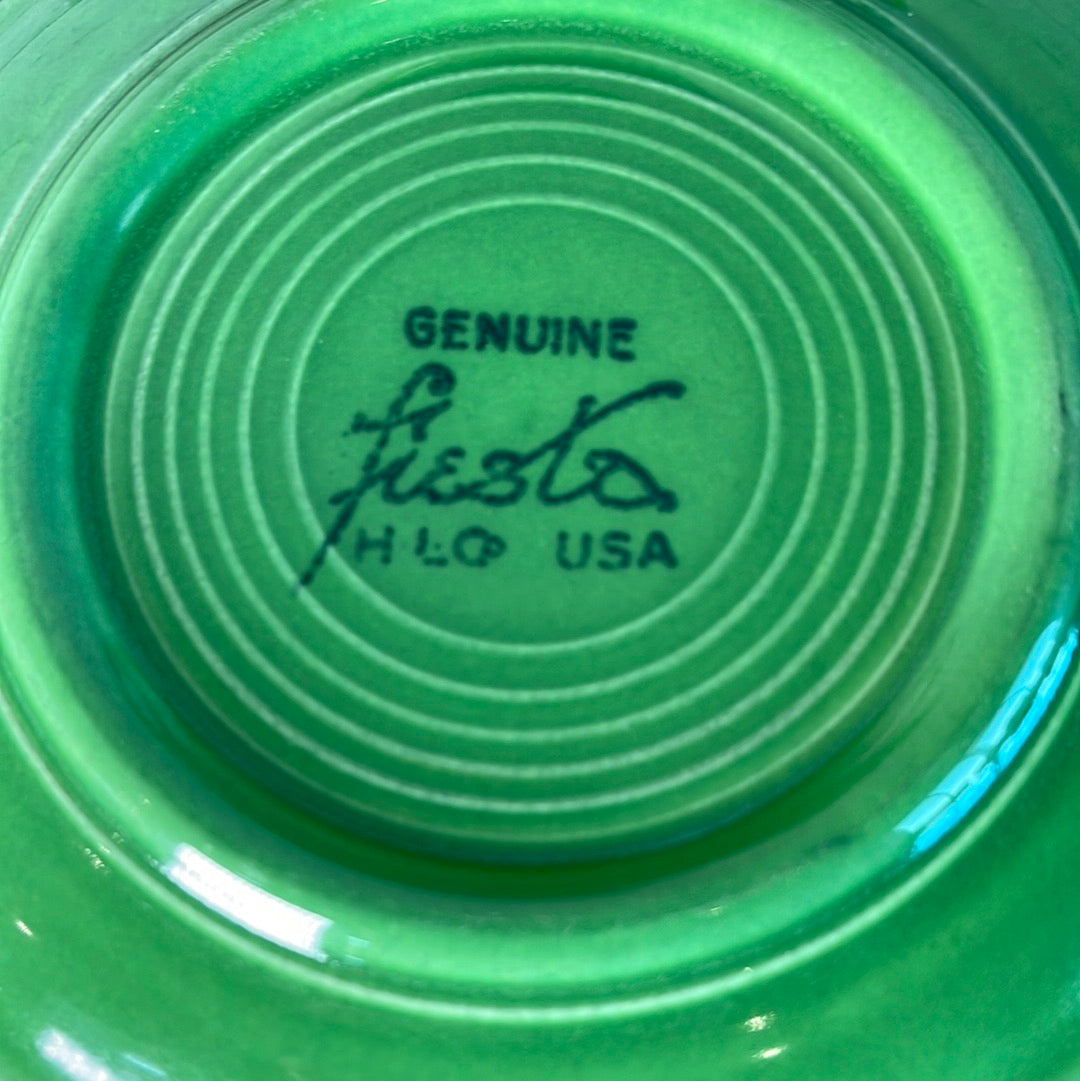 Medium Green Fiestaware Cup and Saucer