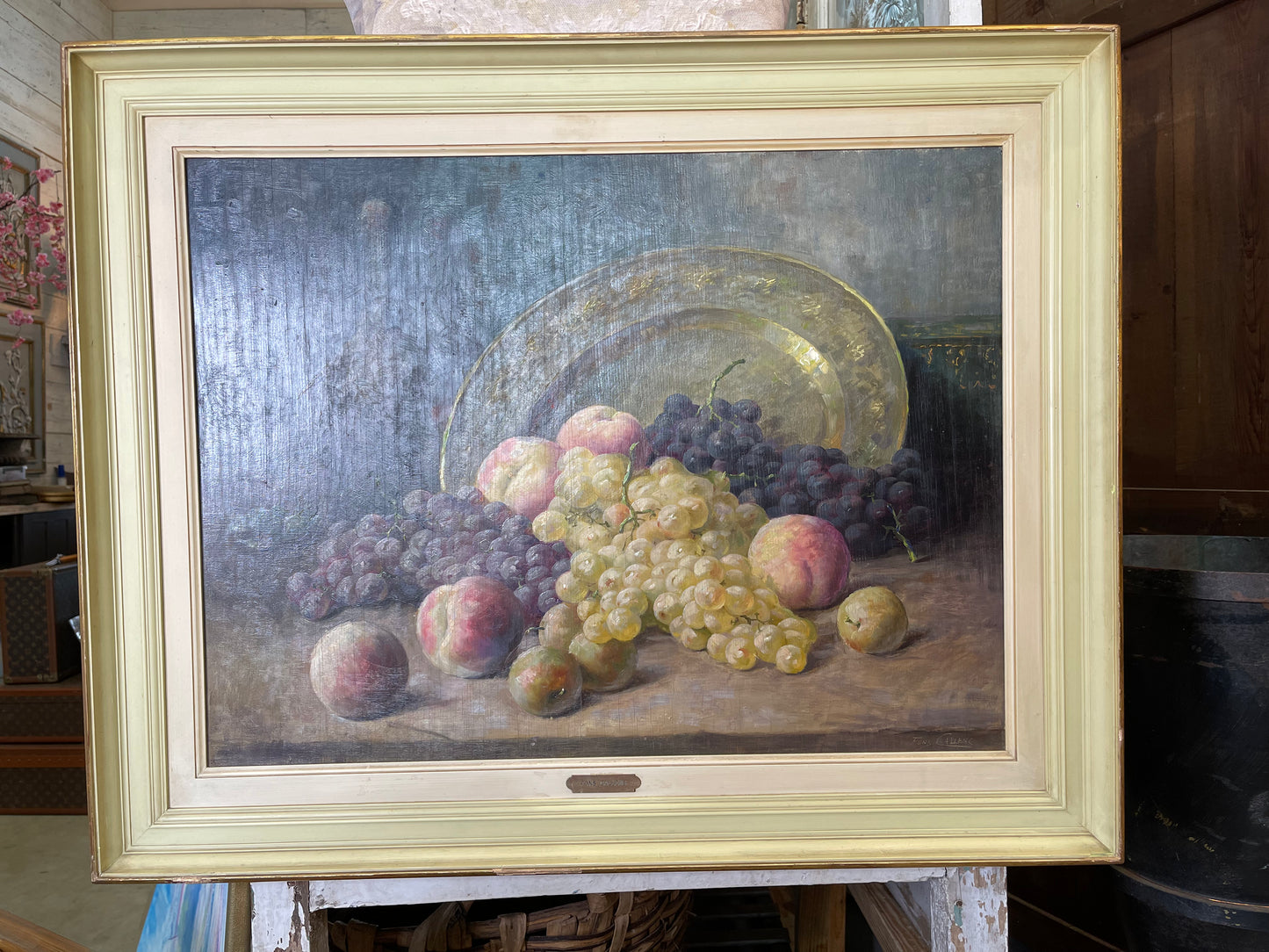 Stilllife with Fruit Signed Fons Callens