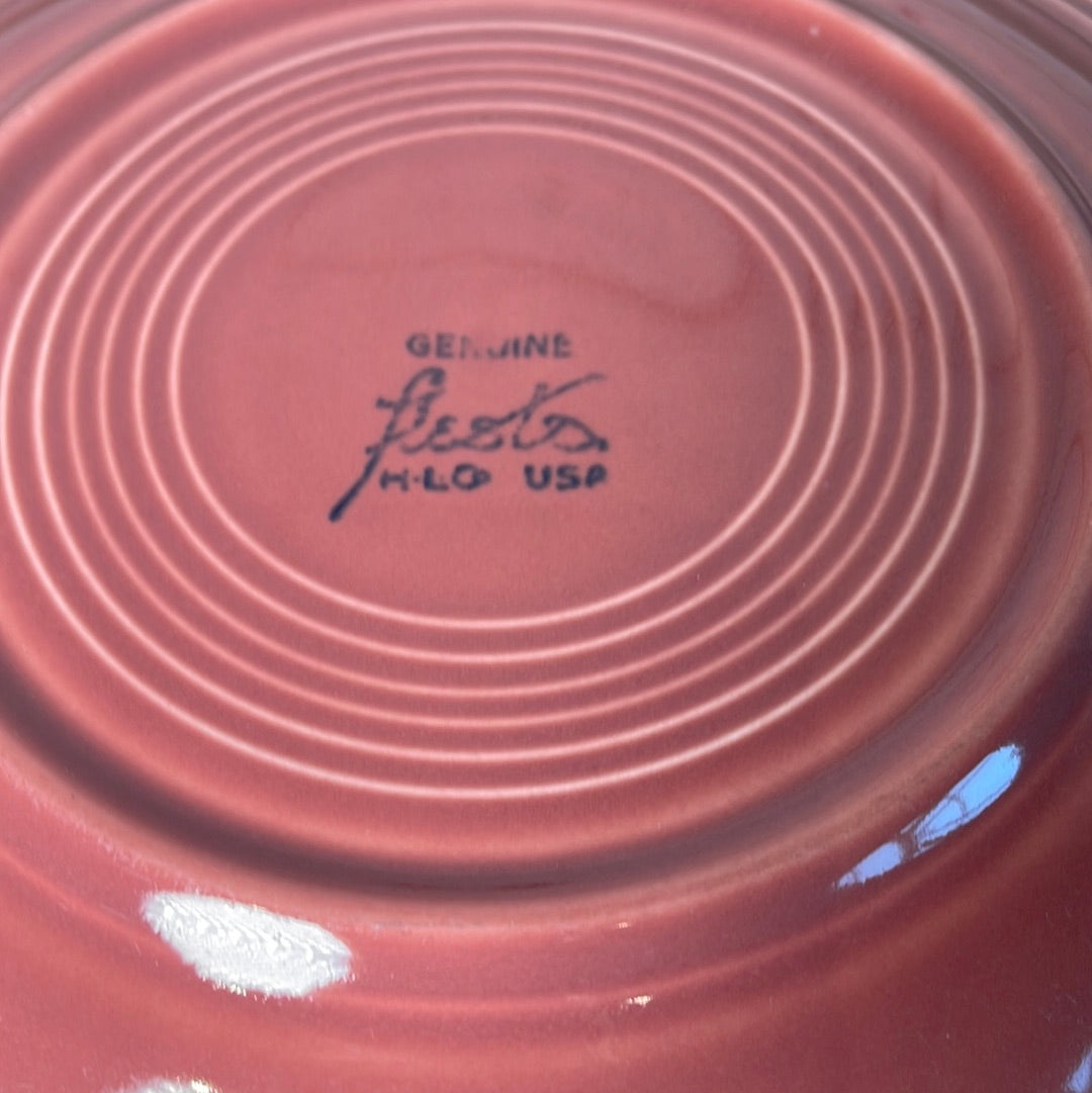 Vintage Fiestaware Rose Dinner Plate 10.25”