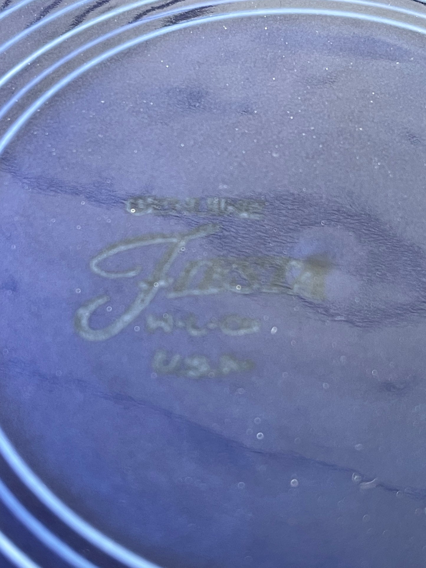 Fiestaware Bistro 10.5" Dinner Plate in Cobalt from July 1997