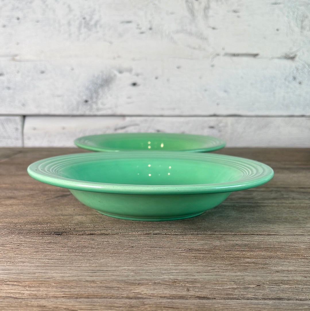 Vintage Fiestaware Pasta Soup Bowl Original Light Green