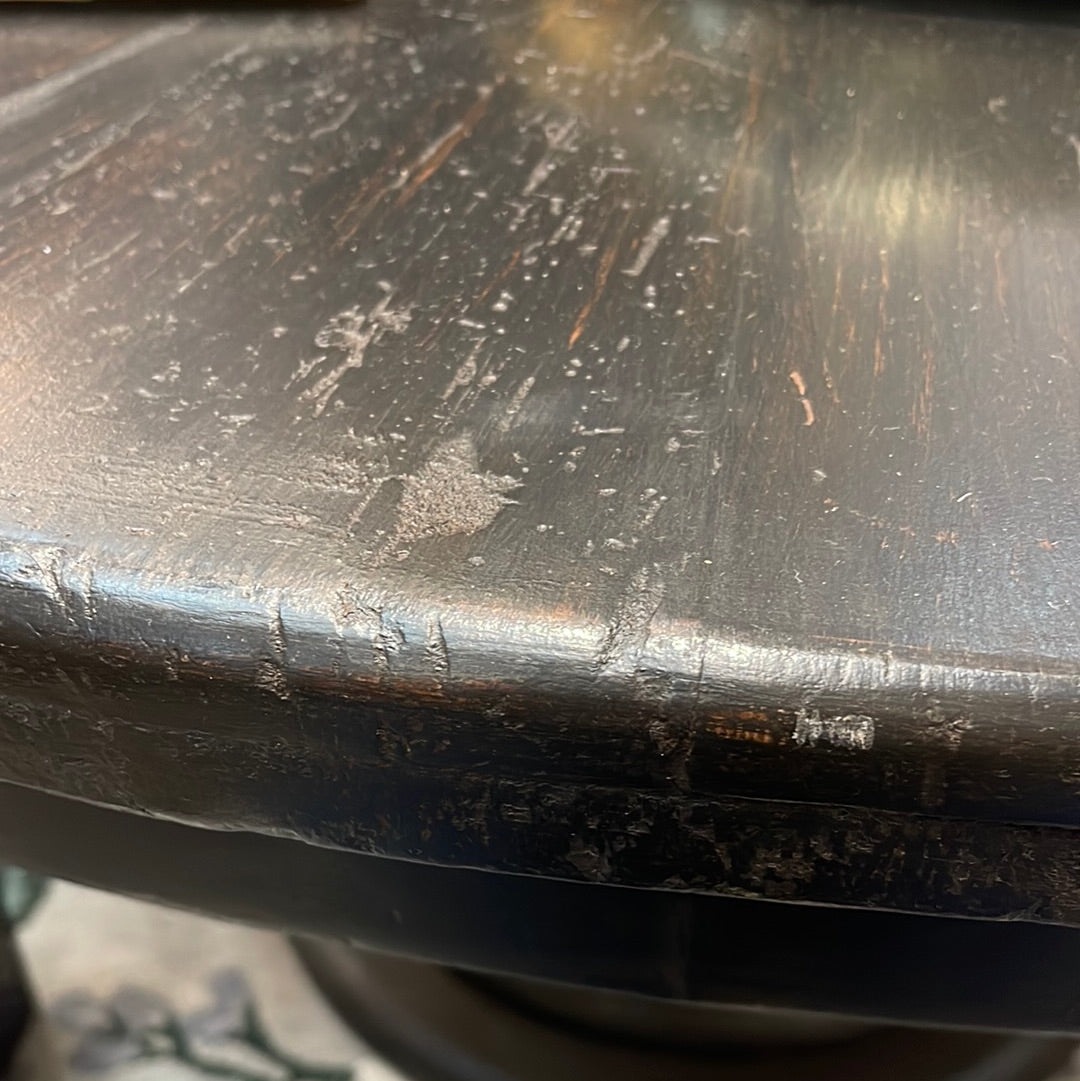 Black Round Reclaimed Dining Table