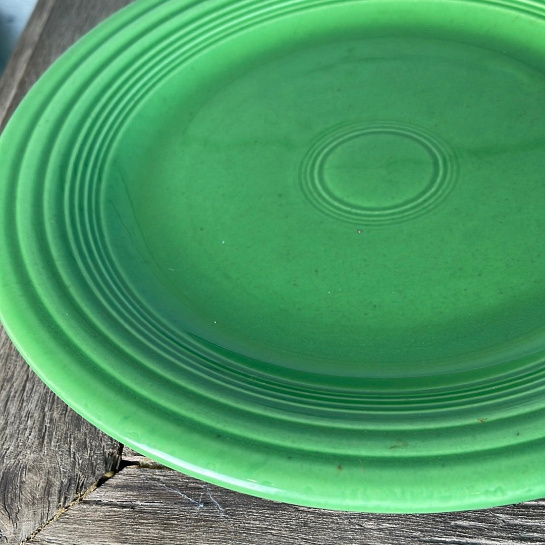 Vintage Fiestaware Medium Green Dinner Plate 10 3/8”