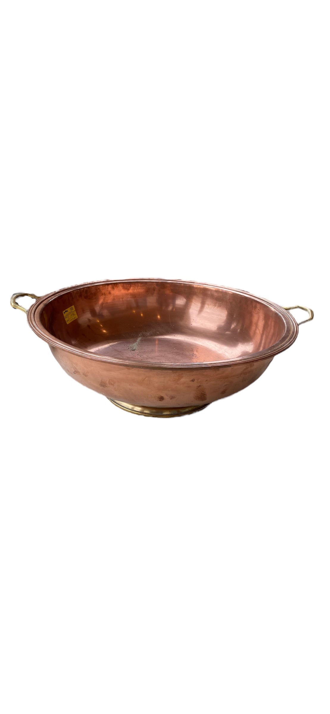 Large Copper Champagne Bowl with Handles