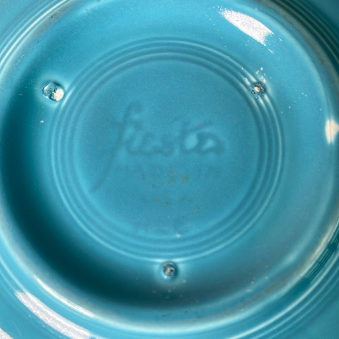 Fiestaware Dessert Bowl Vintage Turquoise Fiestaware