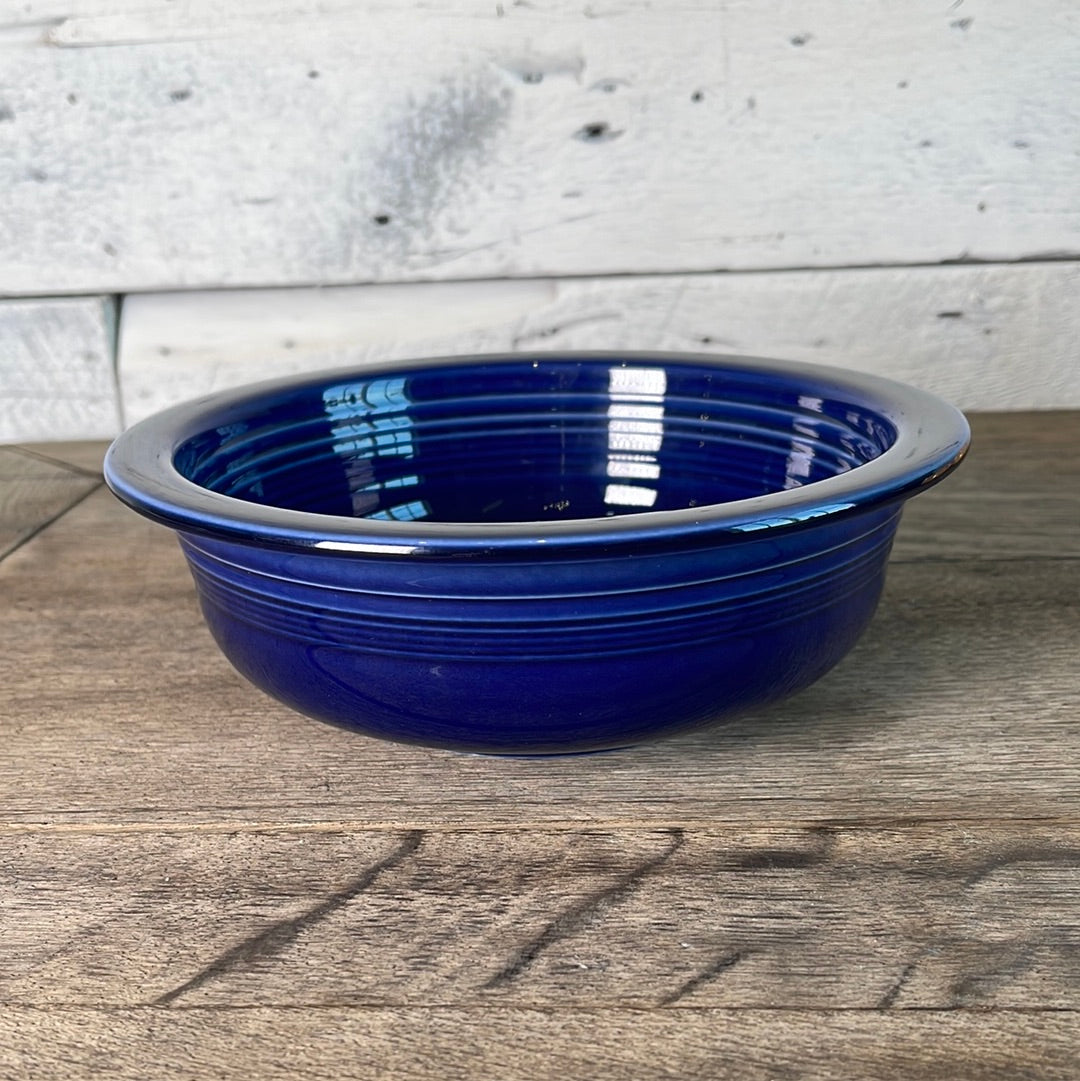 Homer Laughlin Fiestaware Cobalt Blue Vegetable Bowl from the 1980s