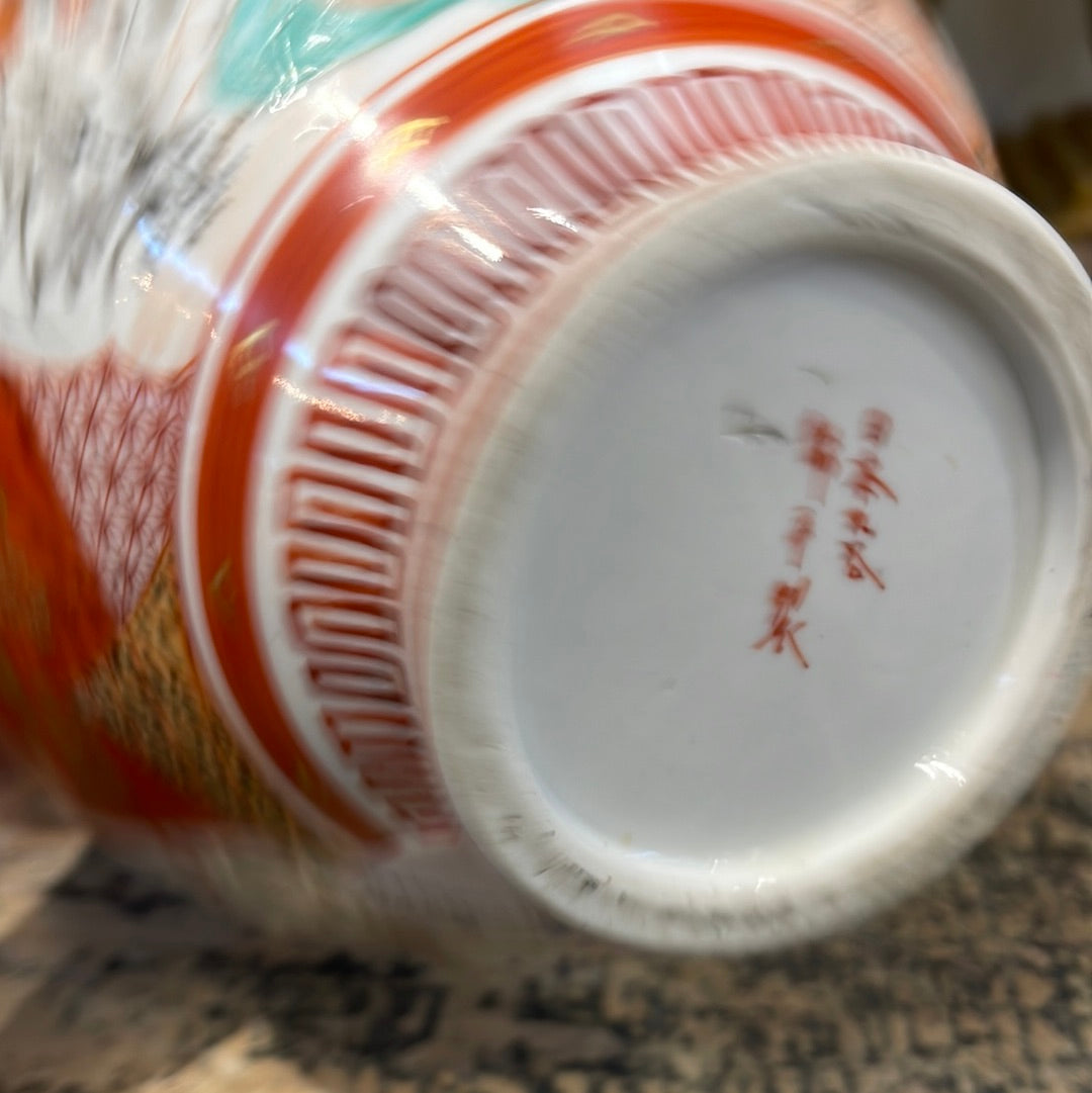 Meiji Period Kutani Period Vase - 174